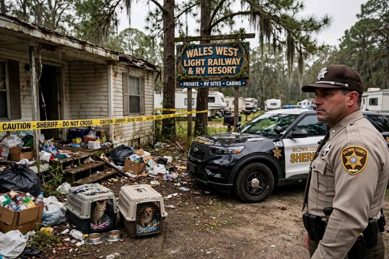 Illustration for the news story: Baldwin County Sheriff Calls Silverhill-Area Home ‘One of the Worst’ Hoarding Cases Seen