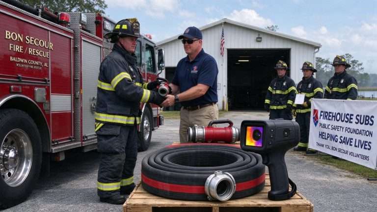 Illustration for the news story: Bon Secour Fire/Rescue Department Receives $21,400 in Donated Equipment