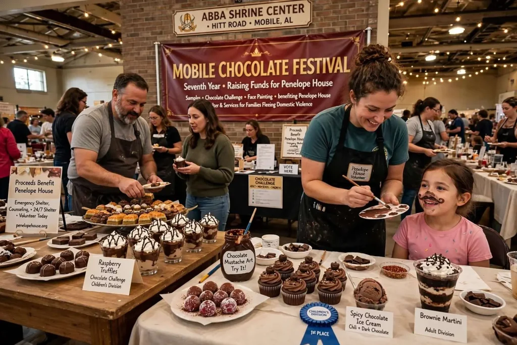 Illustration for the news story: Mobile Chocolate Festival Marks Seventh Year Raising Funds for Penelope House