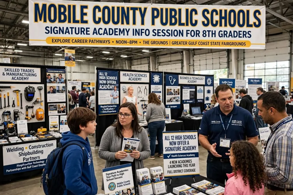 Illustration for the news story: Mobile County Schools Host Signature Academy Info Session for 8th Graders