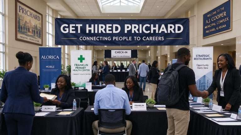 Illustration for the news story: Prichard’s ‘Get Hired’ Job Fair Caps Off Week-Long Workforce Training Push