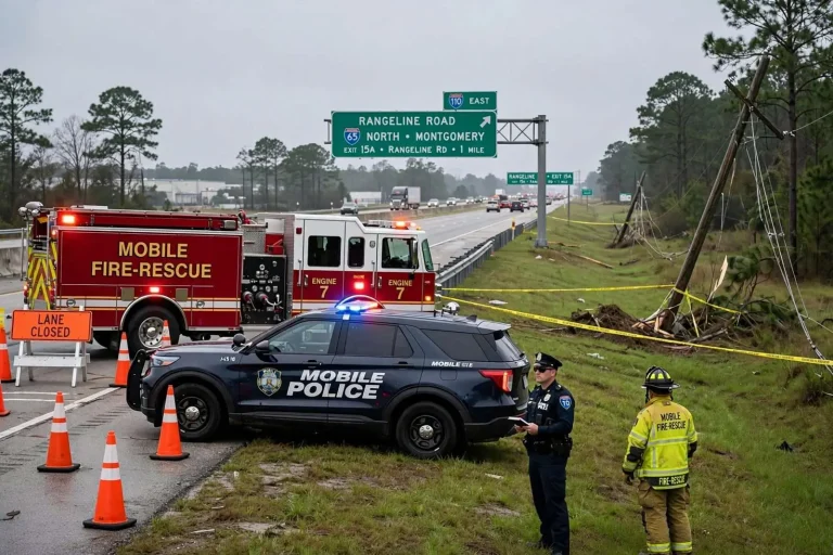 Illustration for the news story: Theodore Man Dies After Medical Emergency Leads to I-10 Crash