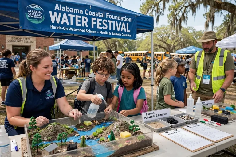 Illustration for the news story: Alabama Coastal Foundation Hiring Outreach Coordinator, Recruiting Water Festival Volunteers