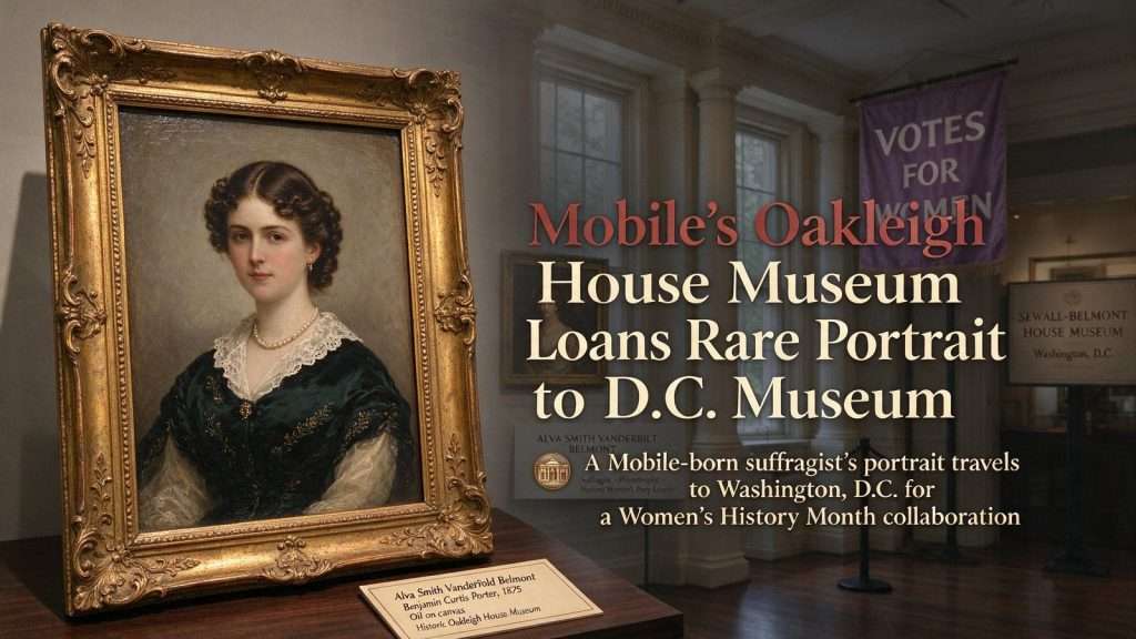 Illustration for the news story: Mobile’s Oakleigh House Museum Loans Rare Portrait to D.C. Museum
