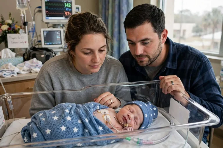 Illustration for the news story: Baldwin County Baby Born Without a Nose Defies One-in-197-Million Odds