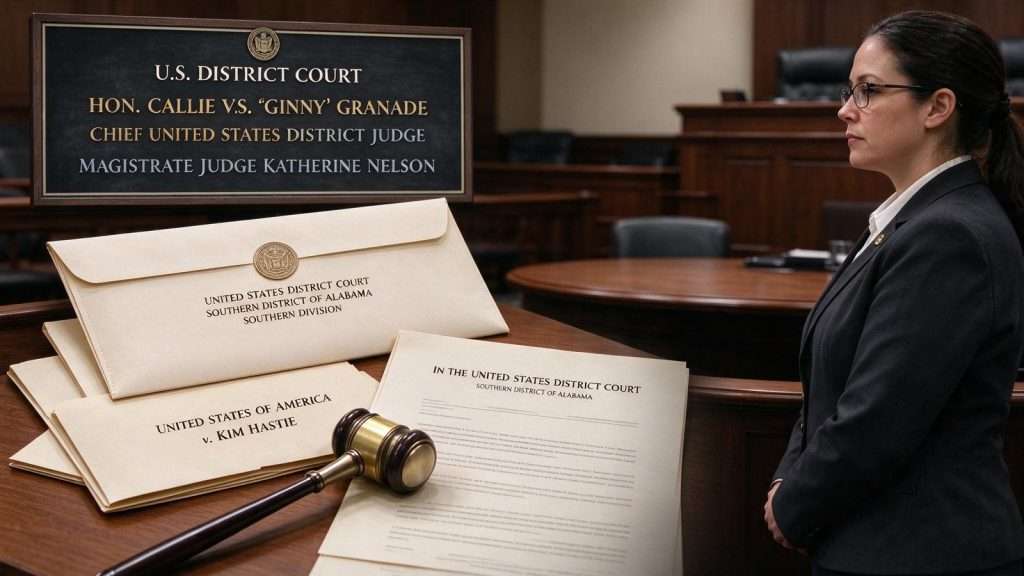 Illustration for the news story: Attorney Dispute Complicates Upcoming Federal Trial for Mobile County Official