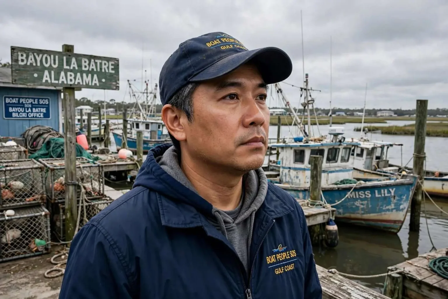 Illustration for the news story: Bayou La Batre Refugee Advocate Sees His Own Journey in Mediterranean Migrant Crisis