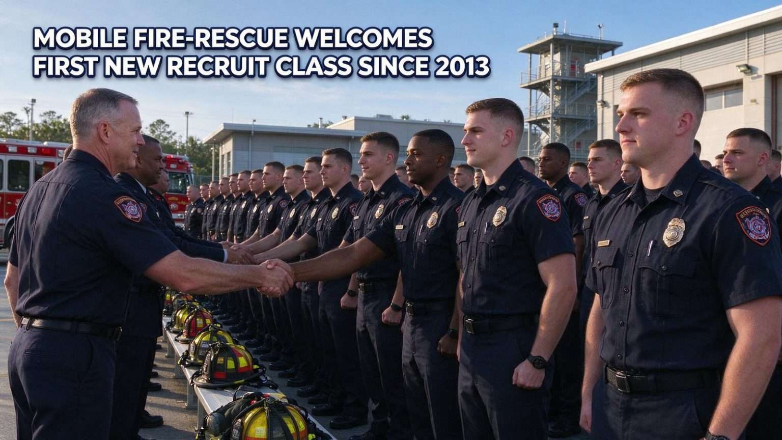 Illustration for the news story: Mobile Fire-Rescue Welcomes First New Recruit Class Since 2013
