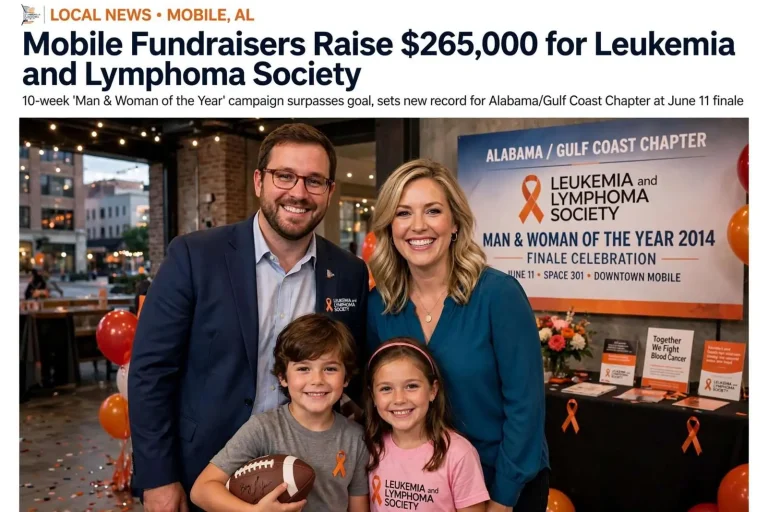 Illustration for the news story: Mobile Fundraisers Raise $265,000 for Leukemia and Lymphoma Society