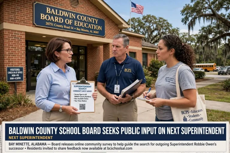 Illustration for the news story: Baldwin County School Board Seeks Public Input on Next Superintendent