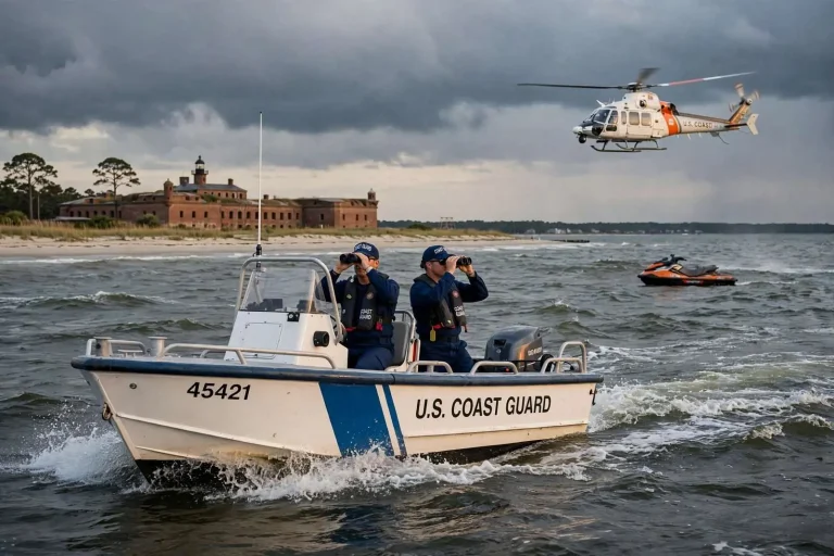 Illustration for the news story: Coast Guard Searches Gulf Waters Off Fort Morgan for Missing Jet-Skier