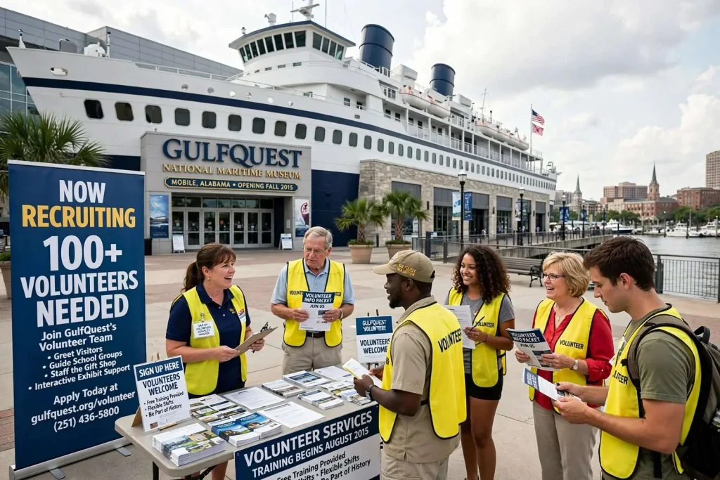 Illustration for the news story: GulfQuest Maritime Museum in Mobile Seeks Hundreds of Volunteers Ahead of Opening