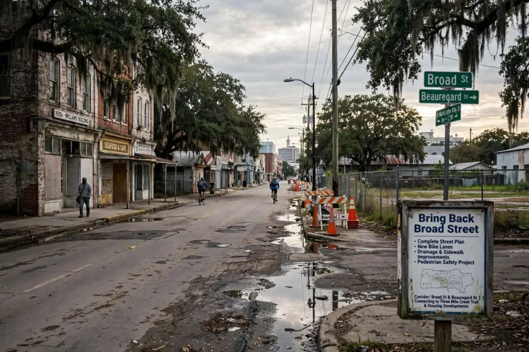 Illustration for the news story: Mobile Seeks Federal Grant to Revive Broad Street Corridor