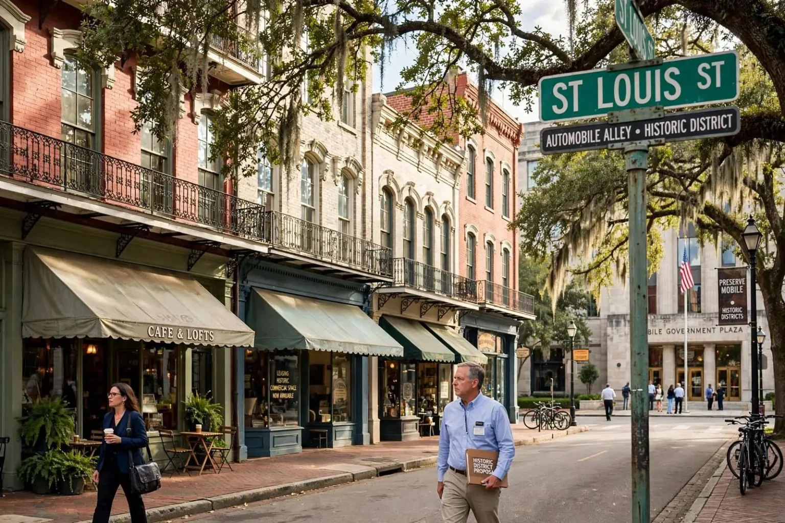 Illustration for the news story: Mobile City Council to Weigh Push for New National Historic Districts