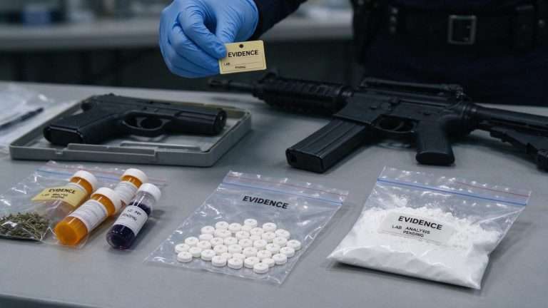 Illustration for the news story: Mobile Police Seize Ecstasy, PCP, Cocaine in Theodore Drug Raid