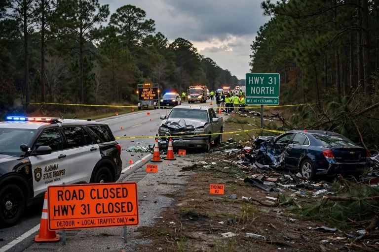 Illustration for the news story: Three Brewton Residents Killed in Highway 31 Collision North of Town