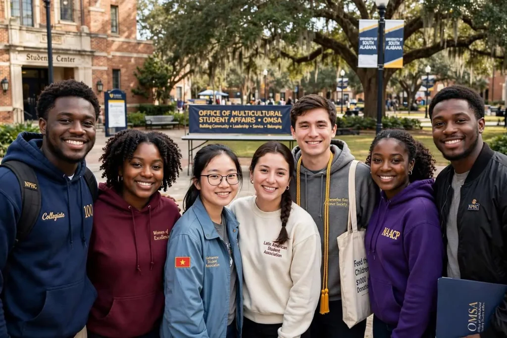 Illustration for the news story: USA’s Multicultural Student Affairs Office Grows After Strong Year