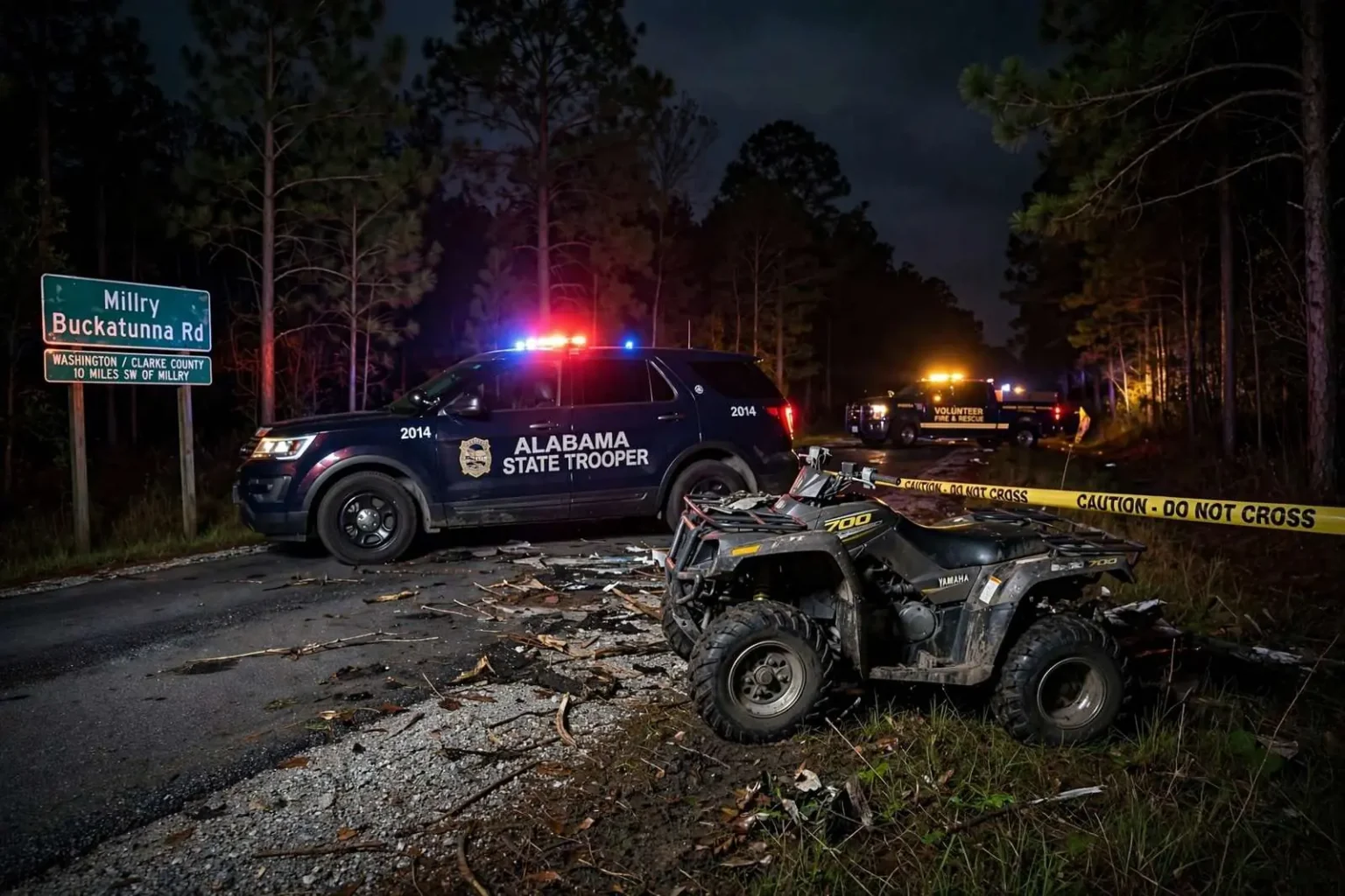 Illustration for the news story: Bay Minette Woman Killed in ATV Crash Near Millry