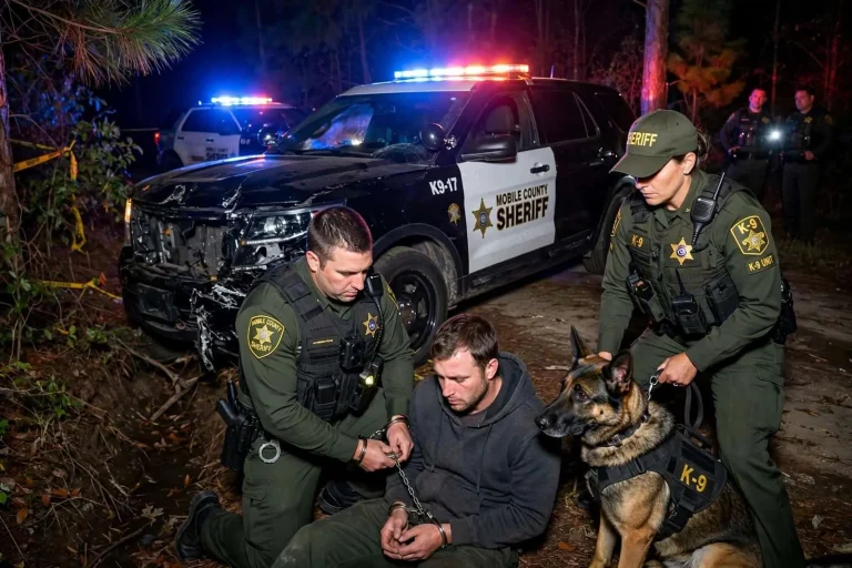 Illustration for the news story: Eight Mile Chase Ends With Arrest of Robbery Suspect
