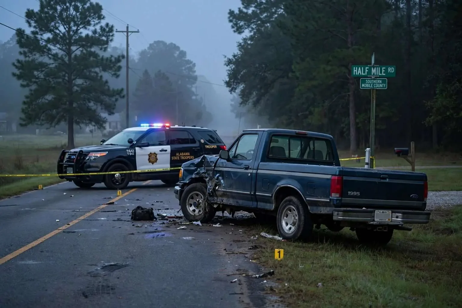 Illustration for the news story: Irvington Man Killed on Half Mile Road, Driver Faces Murder Charge