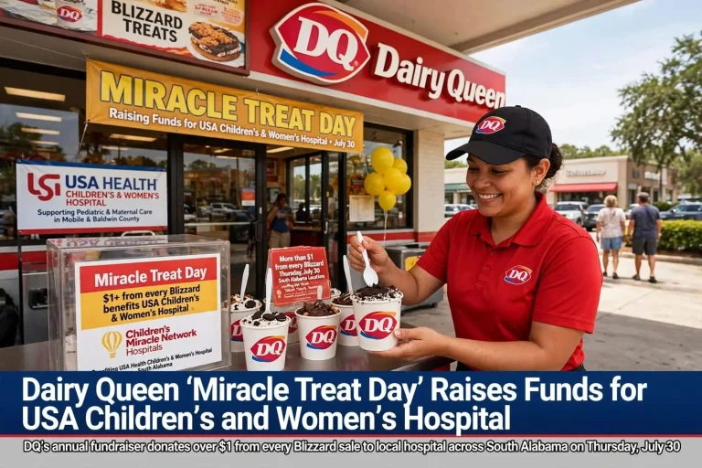 Illustration for the news story: Dairy Queen ‘Miracle Treat Day’ Raises Funds for USA Children’s and Women’s Hospital
