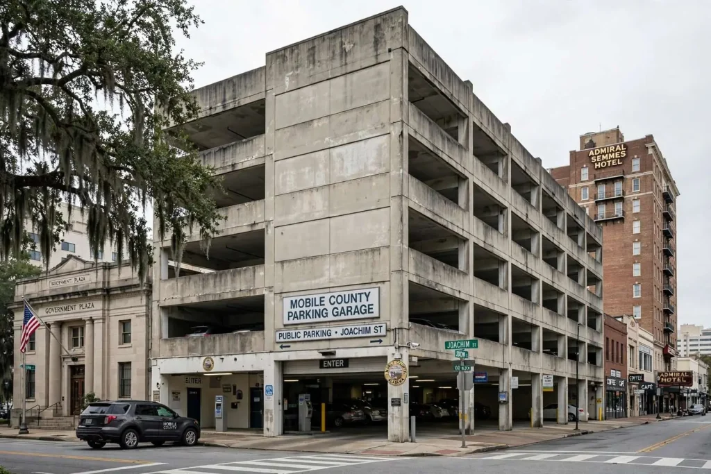 Illustration for the news story: Mobile County Sells Downtown Parking Garage for $3 Million
