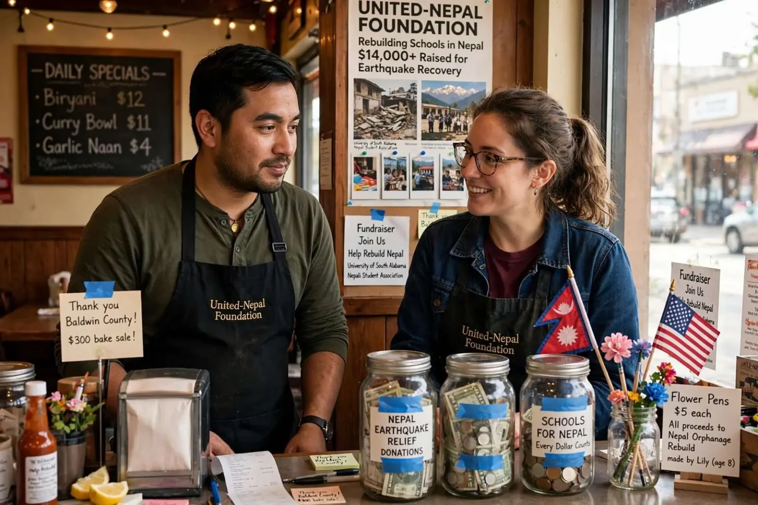 Illustration for the news story: Mobile Restaurant Owner Launches Nonprofit to Aid Nepal Earthquake Recovery
