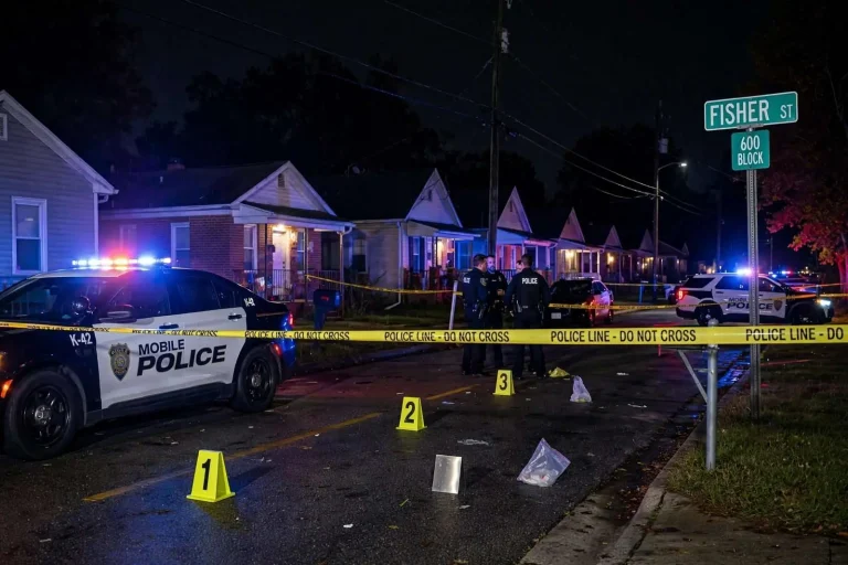 Illustration for the news story: Mobile Police Investigate Officer-Involved Shooting on Fisher Street