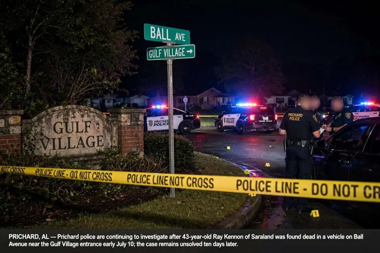 Illustration for the news story: Saraland Man Identified as Victim in Unsolved Prichard Shooting