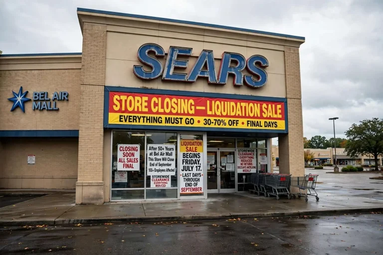 Illustration for the news story: Sears to Close Its Longstanding Bel Air Mall Store This Fall