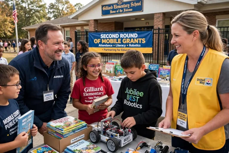 Illustration for the news story: Airbus and United Way Expand School Funding Push With Second Round of Mobile Grants