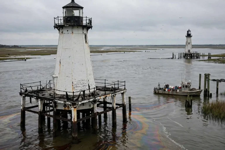 Illustration for the news story: Alabama Lighthouse Association says oil spill cost $96,500 in restoration work