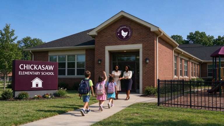 Illustration for the news story: Chickasaw Schools Open Separate Elementary Campus for First Time