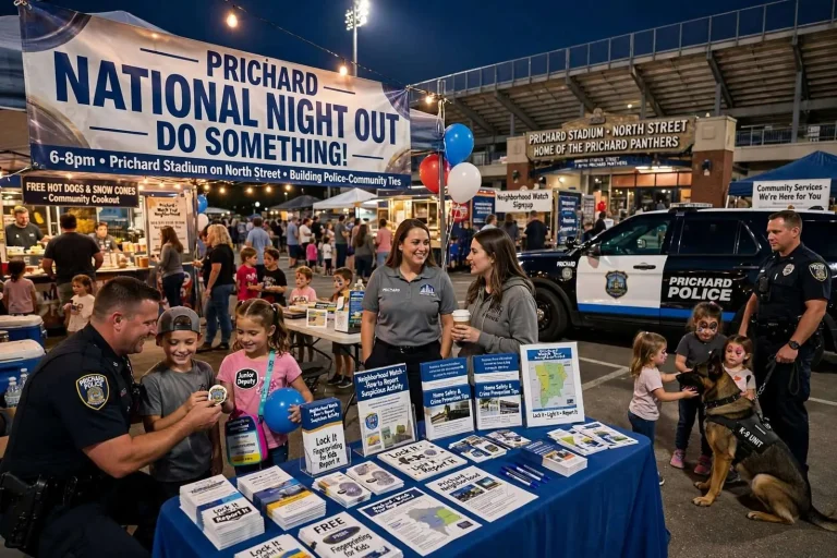 Illustration for the news story: Prichard Hosts National Night Out to Build Police-Community Ties