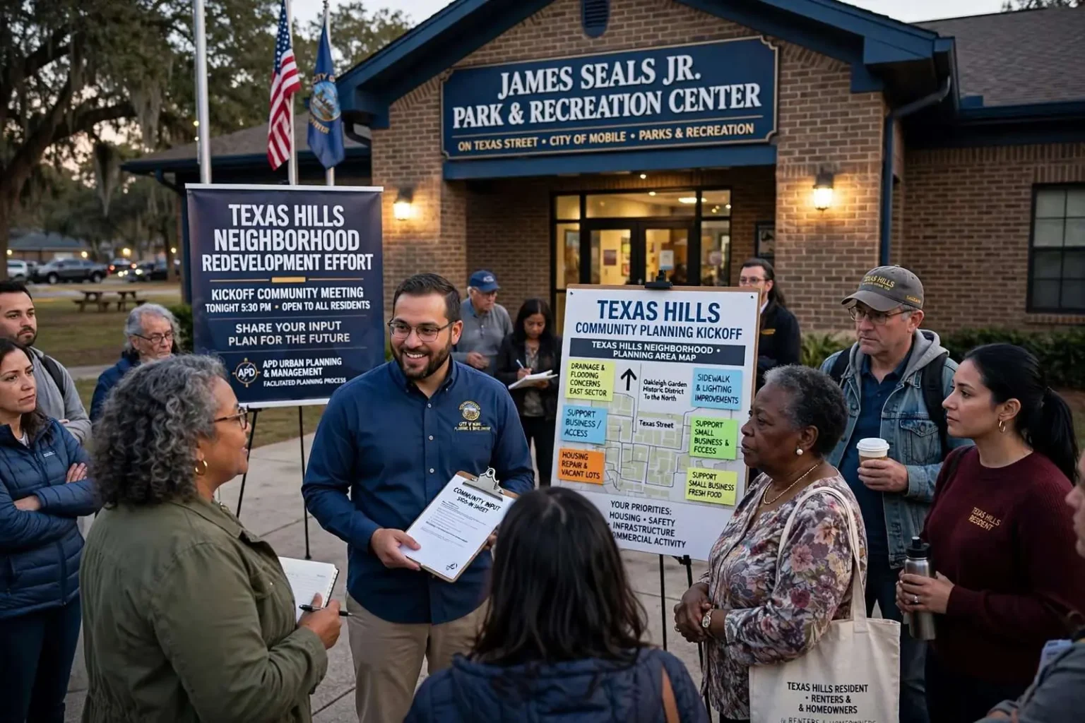 Illustration for the news story: Texas Hills Neighborhood Redevelopment Effort Kicks Off With Community Meeting