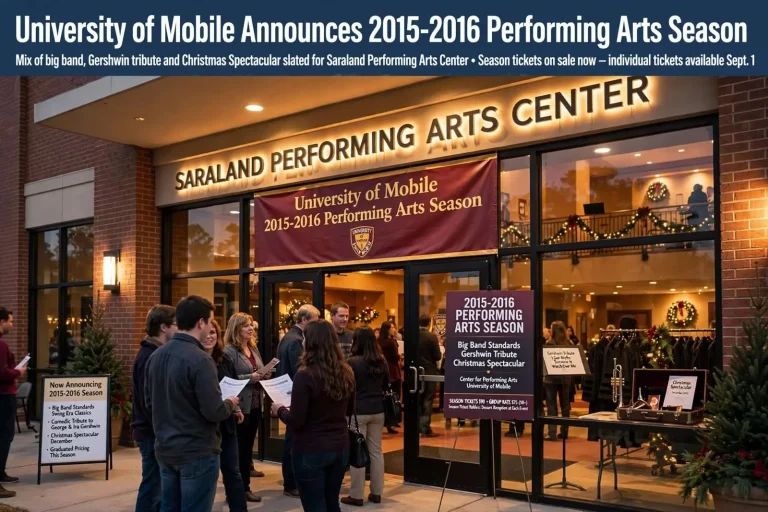 Illustration for the news story: University of Mobile Announces 2015-2016 Performing Arts Season