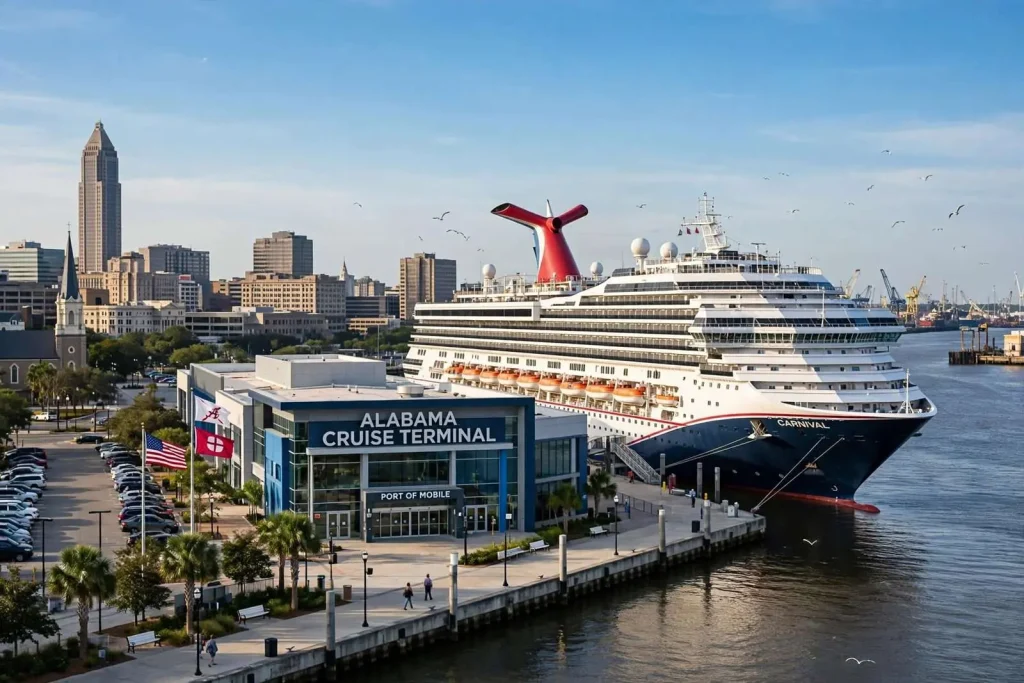 Illustration for the news story: Could Mobile Land a Second Carnival Cruise Ship?
