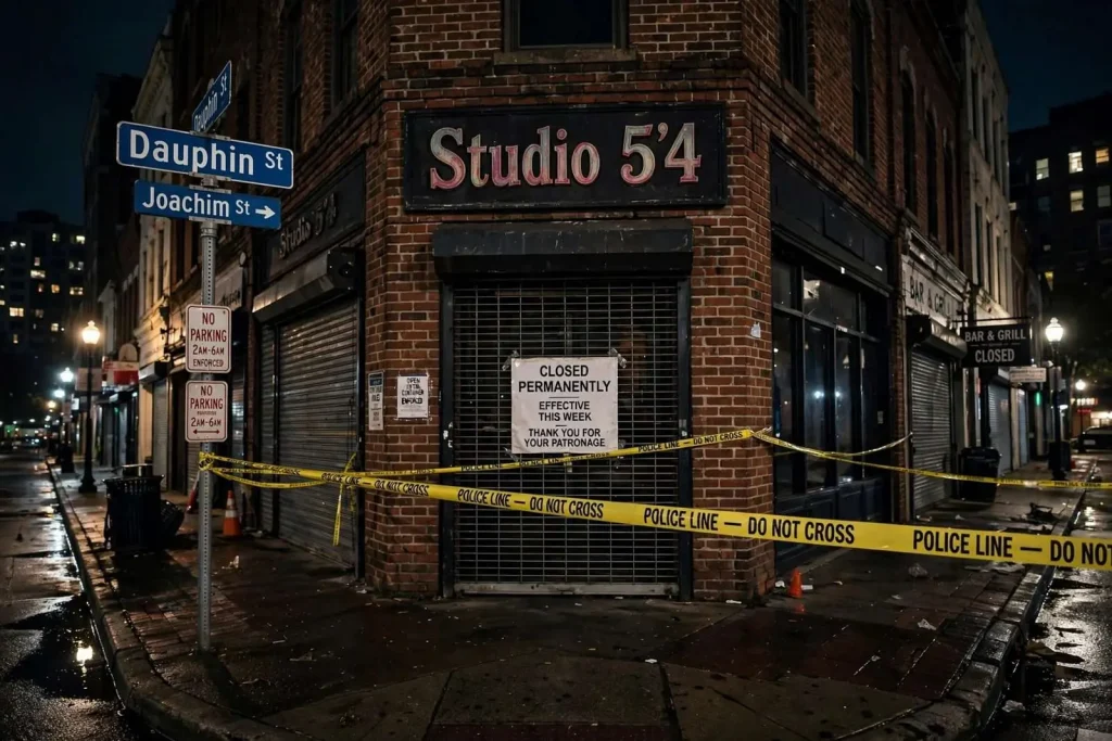 Illustration for the news story: Downtown Mobile Nightclub Closes Permanently Following Weekend Shooting