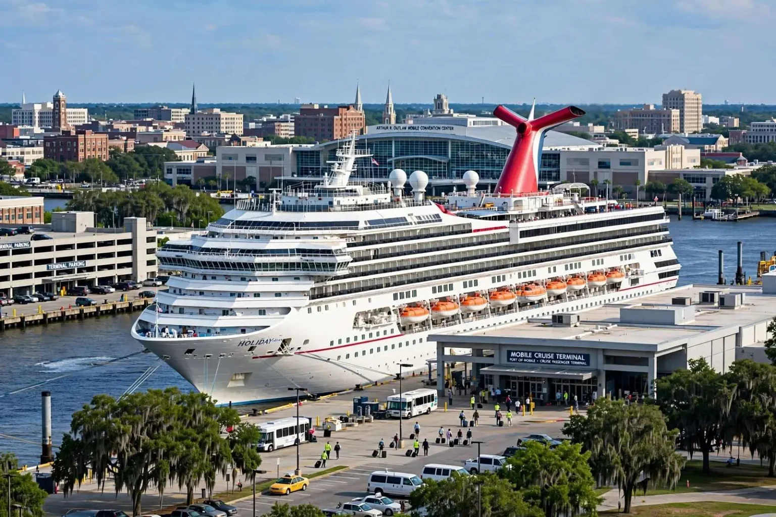 Illustration for the news story: How Mobile Became a Home Port for Carnival Cruise Lines