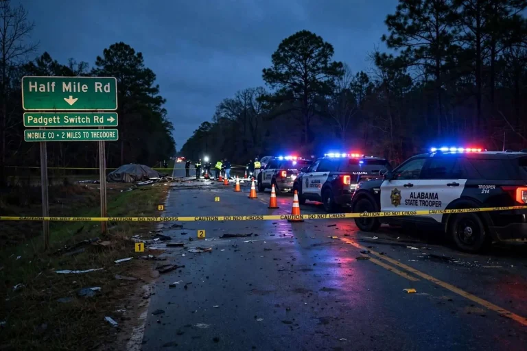 Illustration for the news story: Two Killed in Head-On Crash Near Theodore