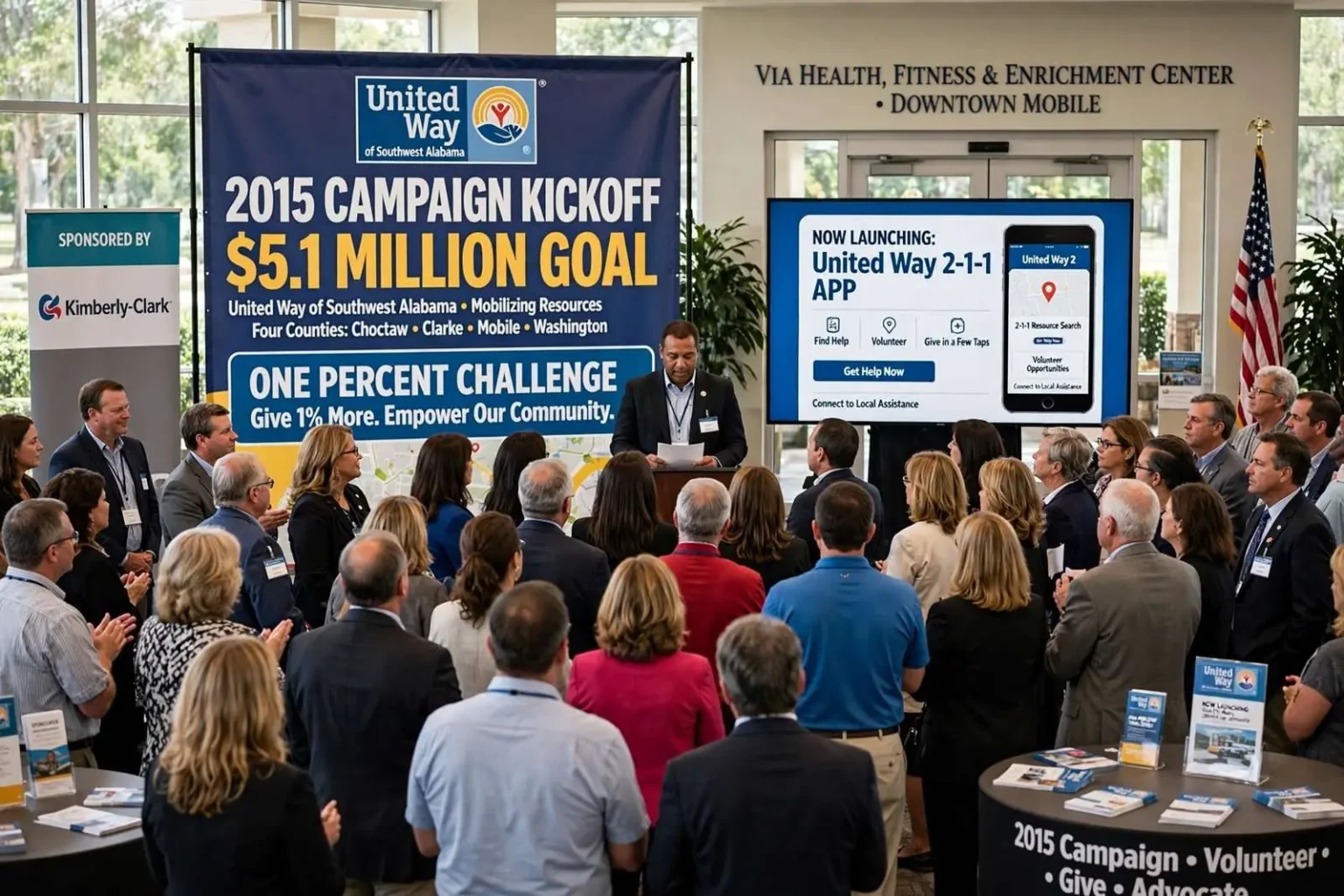 Illustration for the news story: United Way of Southwest Alabama Kicks Off 2015 Campaign With $5.1 Million Goal