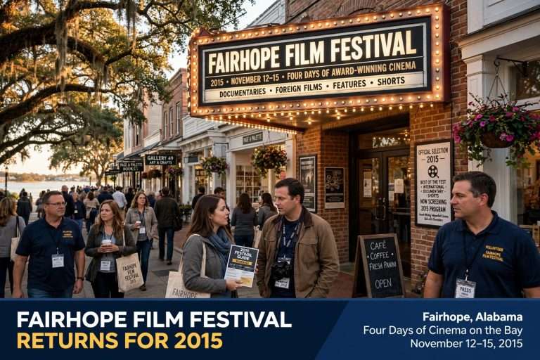 Illustration for the news story: Fairhope Film Festival Returns for 2015 with Four Days of Award-Winning Cinema
