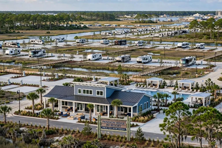 Illustration for the news story: New 493-Lot Pandion Ridge RV Resort to Expand Orange Beach Lodging Options