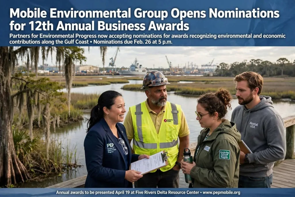 Illustration for the news story: Mobile Environmental Group Opens Nominations for 12th Annual Business Awards