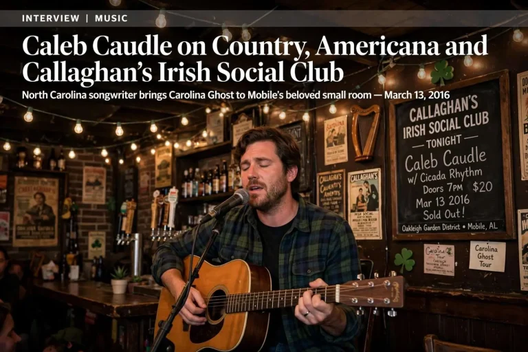 Illustration for the news story: Interview: Caleb Caudle on Country, Americana and Callaghan’s Irish Social Club