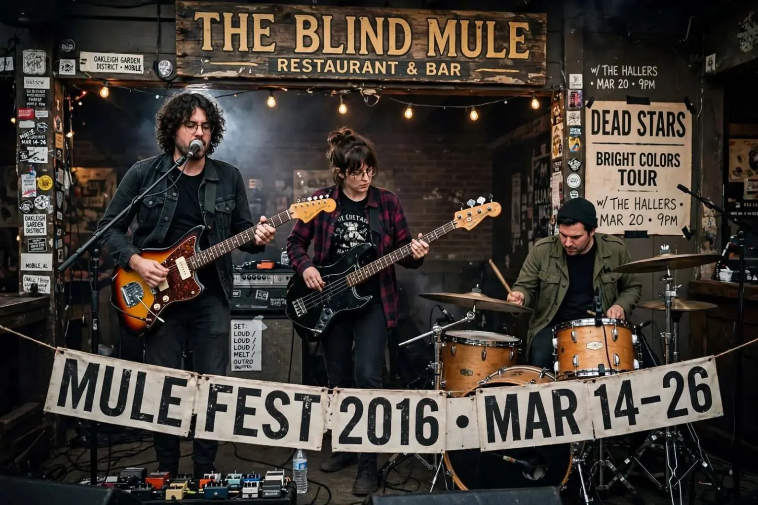 Illustration for the news story: Interview: Dead Stars on Indie Rock and Mule Fest at The Blind Mule