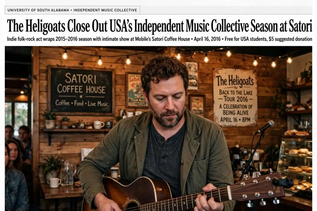Illustration for the news story: Preview: The Heligoats Close Out USA’s Independent Music Collective Season at Satori