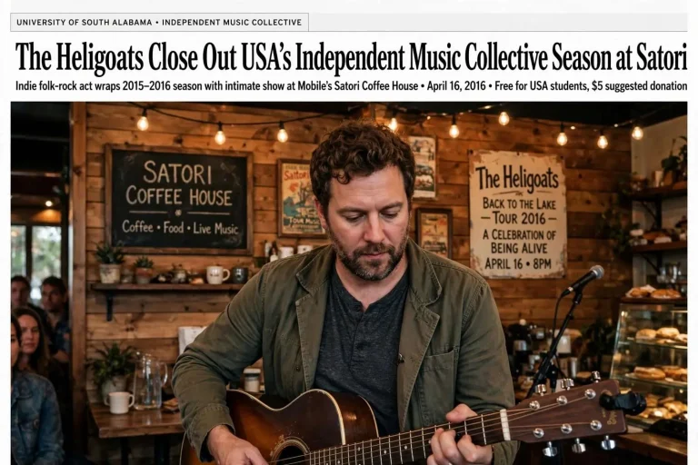 Illustration for the news story: Preview: The Heligoats Close Out USA’s Independent Music Collective Season at Satori