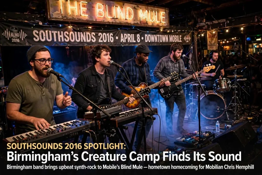 Illustration for the news story: SouthSounds 2016 Spotlight: Birmingham’s Creature Camp Finds Its Sound
