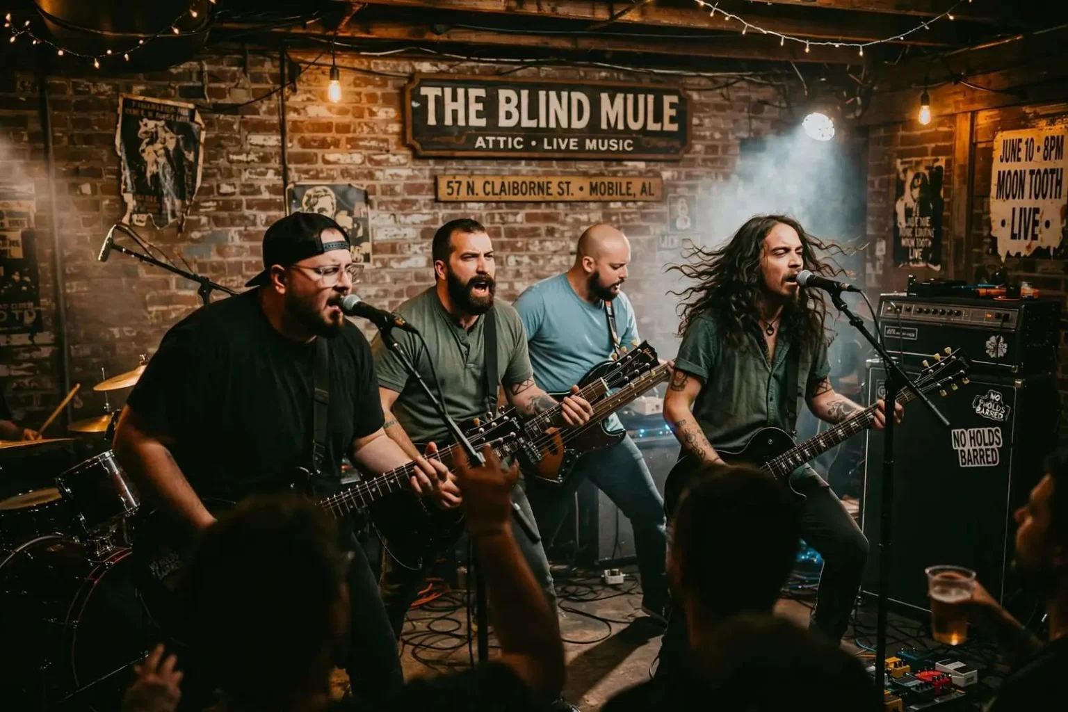 Illustration for the news story: Preview: Long Island’s Moon Tooth Brings Chaos and Catharsis to the Blind Mule